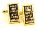 Goldbarren Manschettenknöpfe