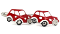 Rote Mini-Manschettenknöpfe