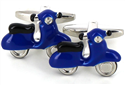Vespa Roller Motorrad Manschettenknöpfe Blau