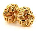 Goldene Knotenmanschettenknöpfe