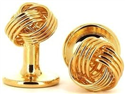 Goldene Knoten Manschettenknöpfe VII