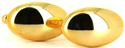Goldene ovale Manschettenknöpfe