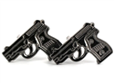 Pistolenmanschettenknöpfe