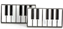 Klavier-Tastatur II Manschettenknöpfe