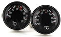 Schwarze Thermometer Manschettenknöpfe