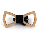 Holz und Leder Hohlbambusbutterfly