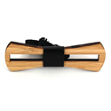 Holz und Leder Hohlbambus Fliege