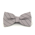 Beige Fliege mit schwarzen Streifen