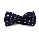 Fliege Marineblau mit Blumenmuster