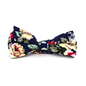 Fliege Marineblau mit Blumenmuster
