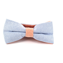 Uni Oxford Fliege in Hellblau und Orange