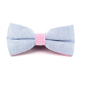 Uni Oxford Fliege in Hellblau und Rosa
