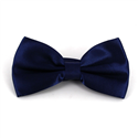 Marineblaue Satin Fliege