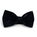 Dunkelblaue Satin Fliege