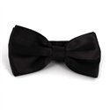Schwarze Satin Fliege