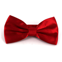 Rote Satin Fliege in Rot