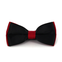 Schwarze und rote Satin Fliege