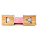 Kinder Bambus Holz Dreieck Fliege