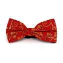 Glanzende rote Paisley-Fliege
