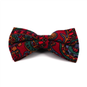 Paisley Fliege in Weinrot