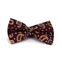 Krawatte Paisley Weinrot