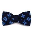 Fliege mit geometrischen Formen in Blau