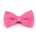 Rosa Einfarbige Strickfliege
