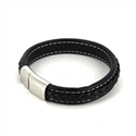 Armband Schwarzes Lederseil III