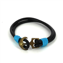 Armband aus Leder mit Anker