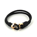 Armband aus Leder mit Anker