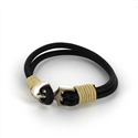 Armband aus Leder mit Anker