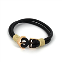 Armband aus Leder mit Anker