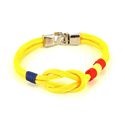 Armband Gelbes Knoten mit Spanischer Flagge