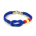 Armband Knoten Blau mit Spanischer Flagge